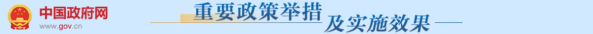 重要政策举措及实施效果